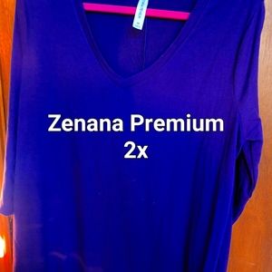 NWOT ZENANA PREMIUM BLUE TOO